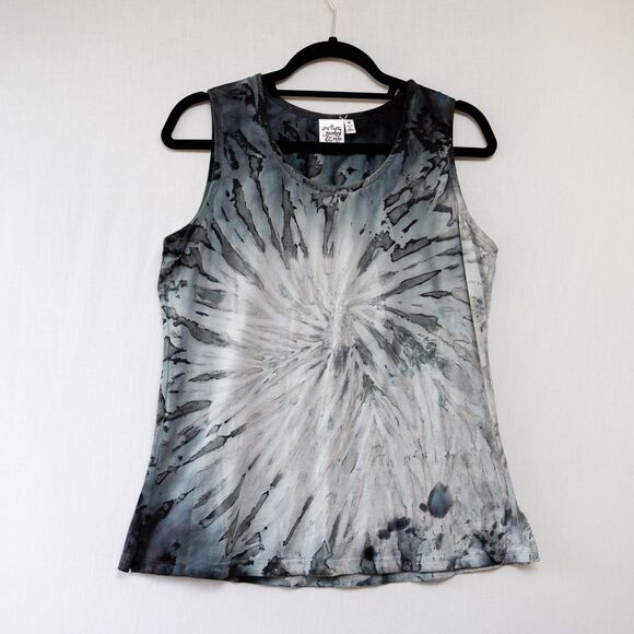 Parsley and Sage womens M tie-dye gray tank top - Picture 1 of 5